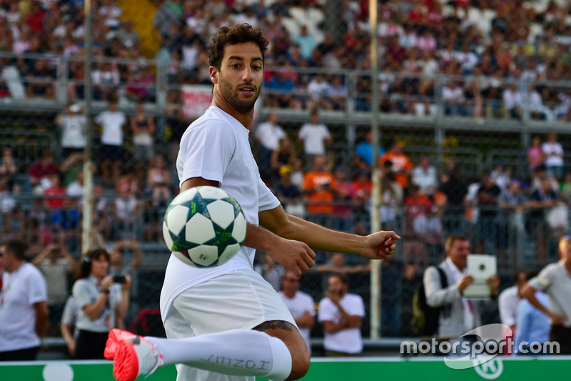 Daniel Ricciardo, Red Bull Racing at the charity 5-a-side football match