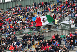 Fans in the grandstand