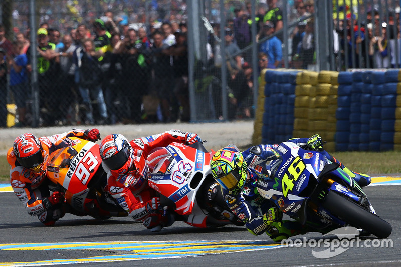 Valentino Rossi, Yamaha Factory Racing, Andrea Dovizioso, Ducati Team, Marc Marquez, Repsol Honda Team