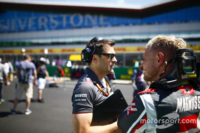 Kevin Magnussen, Haas F1 Team, in griglia