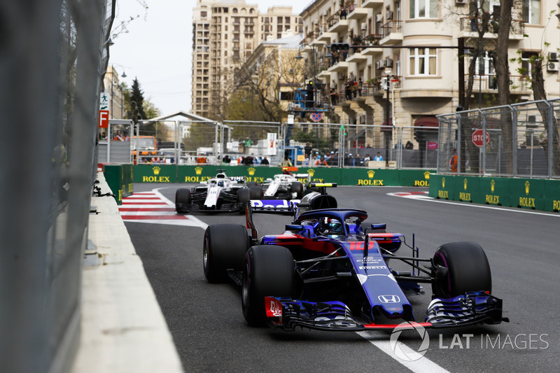 Pierre Gasly, Toro Rosso STR13 Honda, Lance Stroll, Williams FW41 Mercedes, Charles Leclerc, Sauber C37 Ferrari