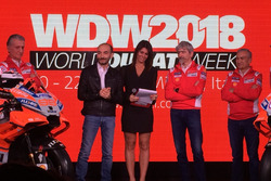 Claudio Domenicali, CEO Ducati, Davide Tardozzi, Team Manager Ducati e Paolo Ciabatti, Direttore Sportivo Ducati, Luigi Dall'Igna, Jorge Lorenzo, Andrea Dovizioso, Michele Pirro