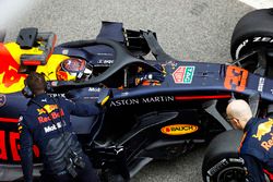 Max Verstappen, Red Bull Racing, in the pit lane