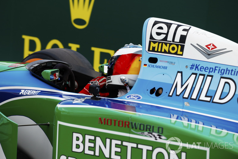 Mick Schumacher pilote la Benetton B194