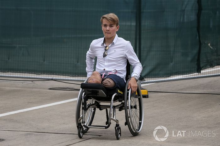 Billy Monger também esteve em Silverstone neste domingo.