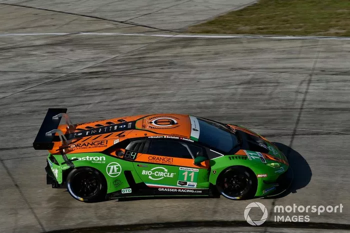 #11 GRT Grasser Racing Team Lamborghini Huracan GT3, GTD: Mirko Bortolotti, Rik Breukers, Rolf Ineichen