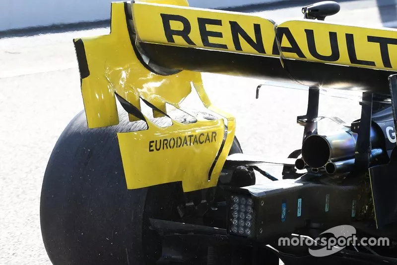Renault RS19 endplate detail