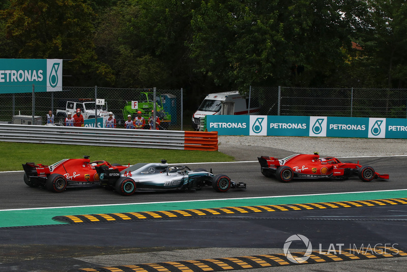Себастьян Феттель, Ferrari SF71H, Льюіс Хемілтон, Mercedes AMG F1 W09, Кімі РАйкконен, Ferrari SF71H