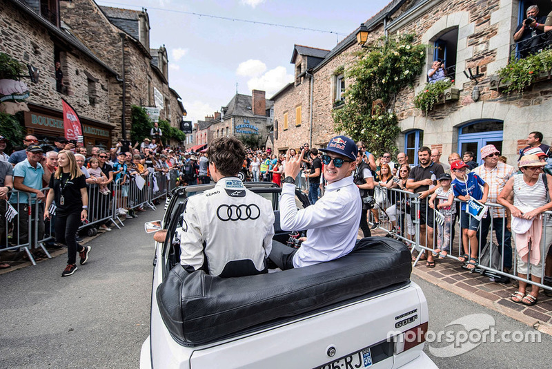 Krisztián Szabó, EKS, Andreas Bakkerud, EKS Audi Sport during the parade