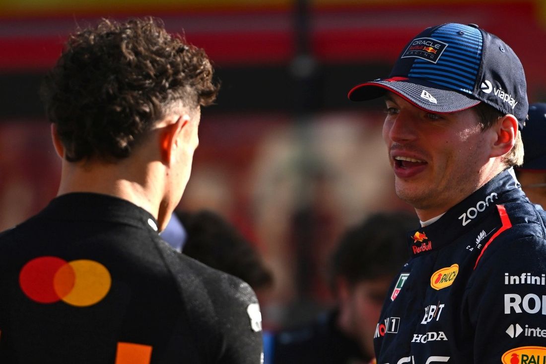 Lando Norris, McLaren F1 Team, Max Verstappen, Red Bull Racing