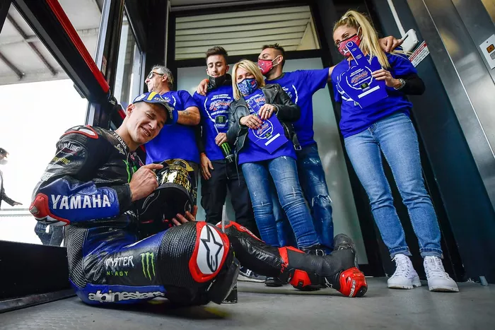 Fabio Quartararo, Yamaha Factory Racing, fête son titre de champion du monde