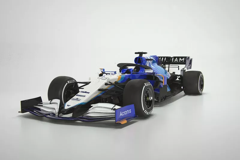 Minichamps 447210663 Compatible avec Williams Racing Team 2021 FW43B Latifi / Russell Lot double édition limitée 1:43