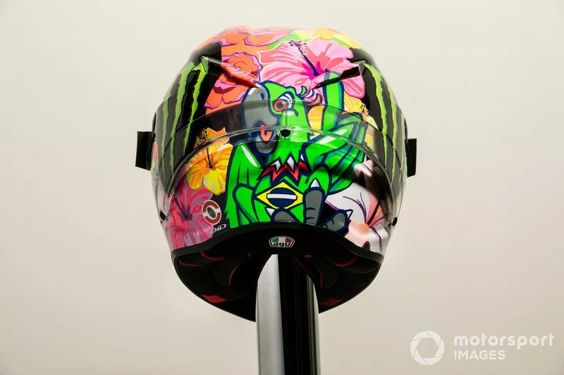 Le casque de Franco Morbidelli, Petronas Yamaha SRT
