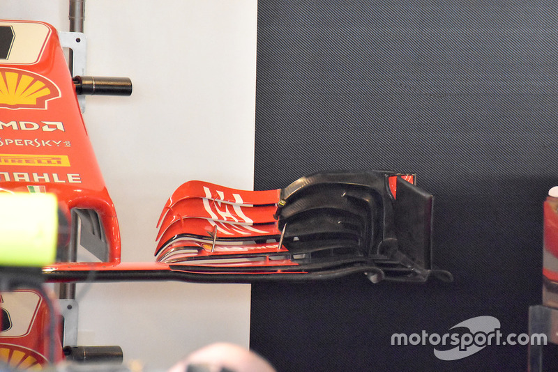 El nuevo alerón delantero del Ferrari SF71H
