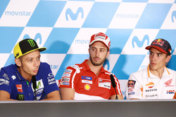 Valentino Rossi, Yamaha Factory Racing, Andrea Dovizioso, Ducati Team, Marc Marquez, Repsol Honda Team