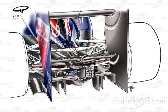 Detalhe do difusor duplo do Red Bull RB5 2009