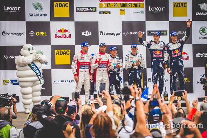 Podium: tercero, Sébastien Ogier, Julien Ingrassia, Ford Fiesta WRC, M-Sport