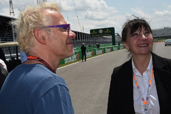 Jacques Villeneuve, Sky Italia with his Mother Joann Villeneuve