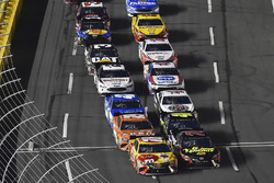 Kyle Busch, Joe Gibbs Racing, Toyota Camry M&M's M&M's Red Nose Day and Martin Truex Jr., Furniture Row Racing, Toyota Camry 5-hour ENERGY/Bass Pro Shops