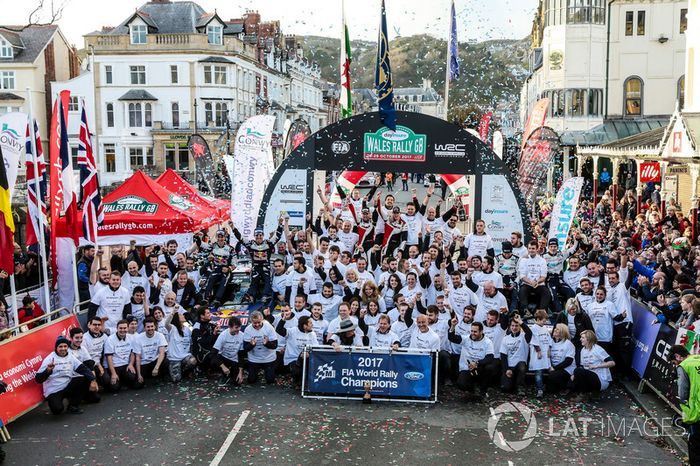 Sébastien Ogier, Julien Ingrassia, Ford Fiesta WRC, M-Sport, Ott Tänak, Martin Järveoja, Ford Fiesta WRC, M-Sport, Elfyn Evans, Daniel Barritt, Ford Fiesta WRC, M-Sport