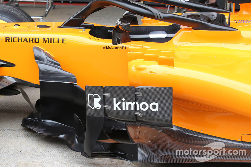 Vue détaillée de la McLaren MCL33