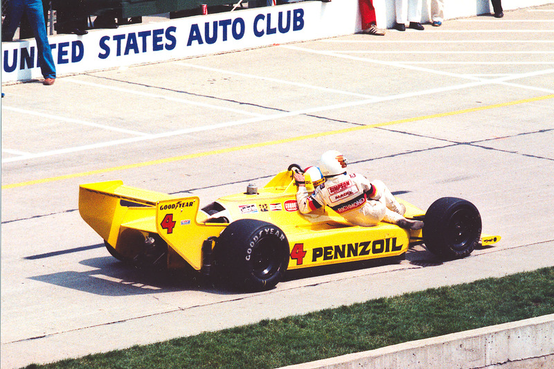 Johnny Rutherford with Tim Richmond