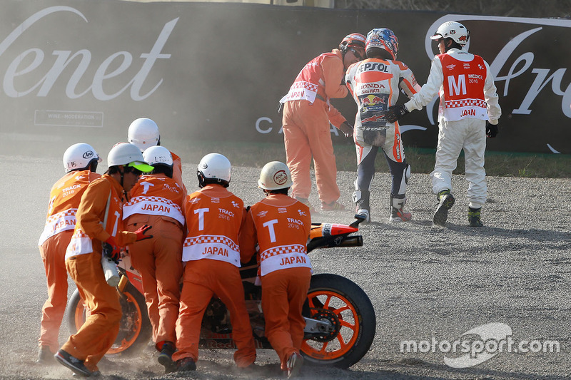 Dani Pedrosa, Repsol Honda Team accidente