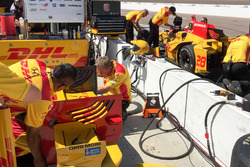 Ryan Hunter-Reay, Andretti Autosport, Honda, Flügelanpassung