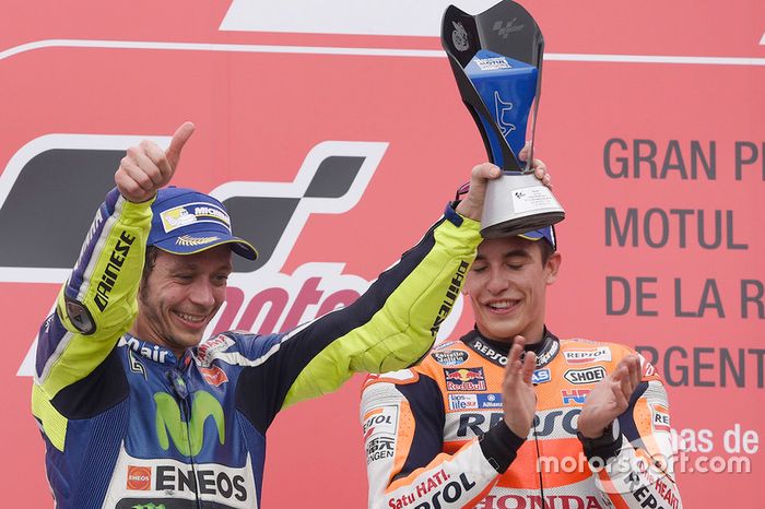 En 2016 Rossi logró subir de nuevo al podio y hacer segundo, por detrás de Márquez