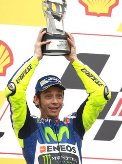 Podium: segundo, Valentino Rossi, Yamaha Factory Racing
