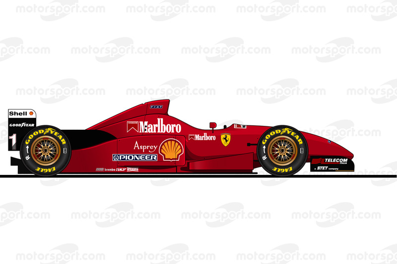 Der Ferrari F310 von Michael Schumacher in der Saison 1996