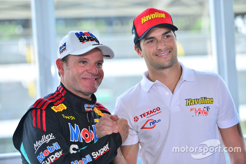 Rubens Barrichello dan Nelson Piquet Jr.