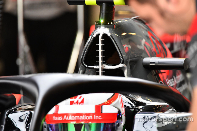 Haas F1 Team VF-17 aero sensors