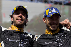 Podyum: Yarış galibi Jean-Eric Vergne, Techeetah, 2. sıra Andre Lotterer, Techeetah, Foemula E tarih