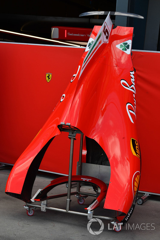 Ferrari SF71H bodywork detail