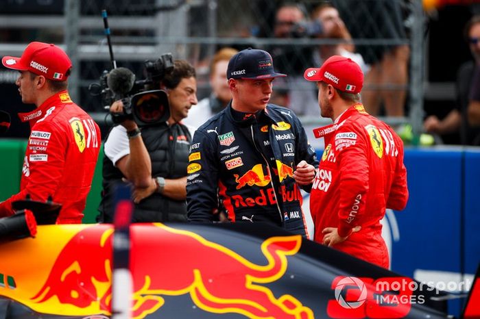 Leclerc, Verstappen e Vettel