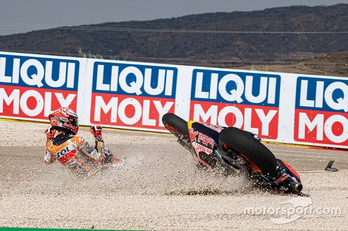Marc Marquez, Repsol Honda Team crash