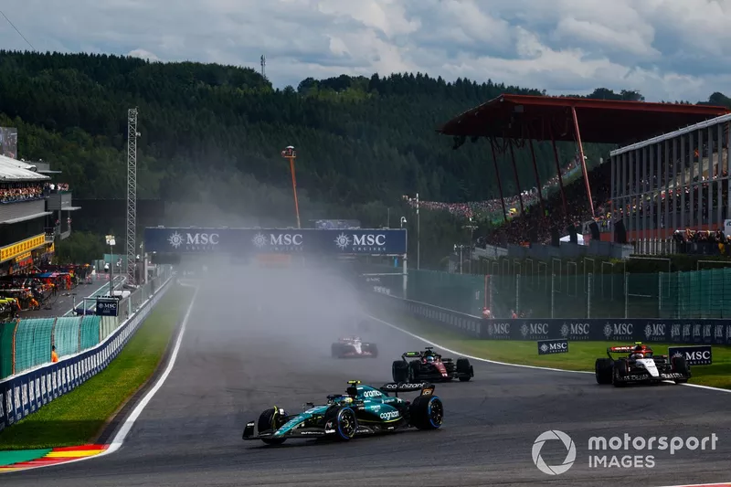 Fernando Alonso, Aston Martin AMR23, Yuki Tsunoda, AlphaTauri AT04, Valtteri Bottas, Alfa Romeo C43