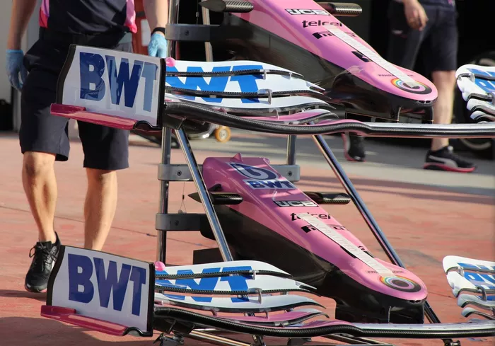 Racing Point RP20 front wing detail
