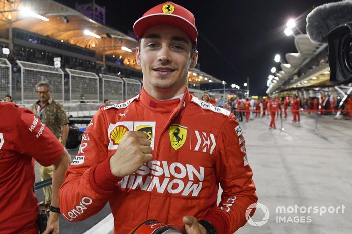 El poleman Charles Leclerc, Ferrari