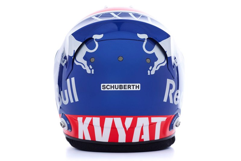 Le casque de Daniil Kvyat, Scuderia Toro Rosso