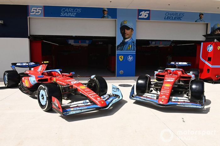 Los coches de Carlos Sainz, Ferrari SF-24, Charles Leclerc, Ferrari SF-24
