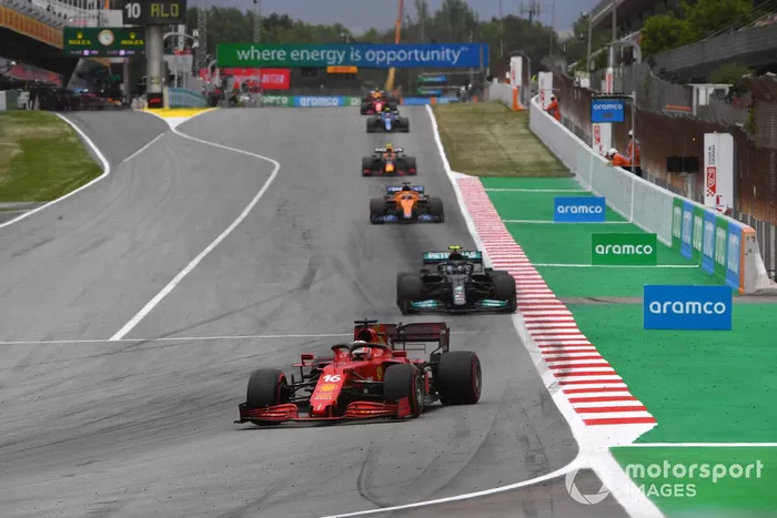 Charles Leclerc, Ferrari SF21, Valtteri Bottas, Mercedes W12,  Daniel Ricciardo, McLaren MCL35M