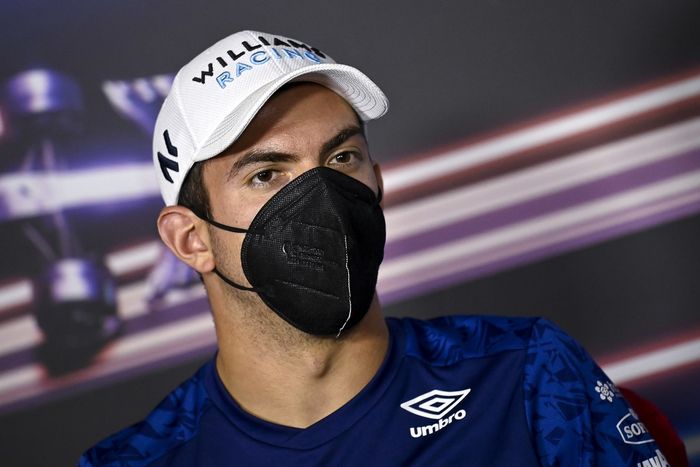 Nicholas Latifi, Williams en la conferencia de prensa