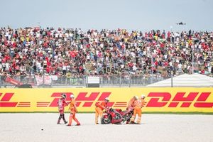 Francesco Bagnaia, caída del equipo Ducati