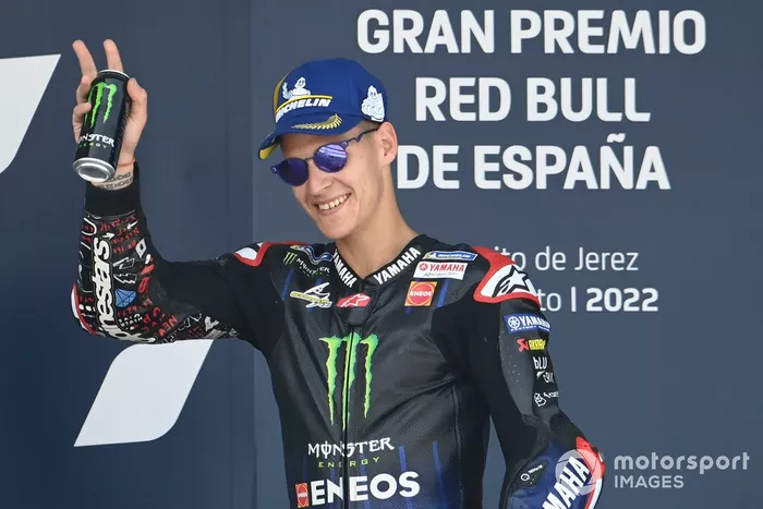 Podio: segundo lugar Fabio Quartararo, Yamaha Factory Racing
