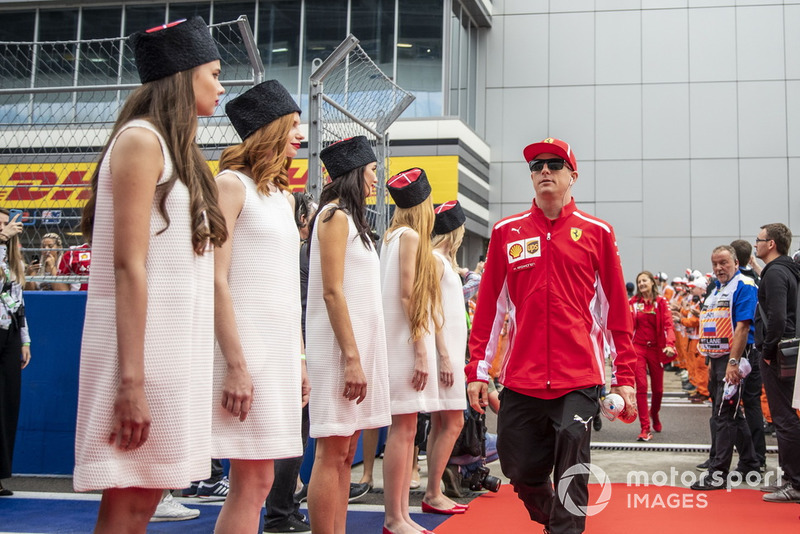 Kimi Raikkonen, Ferrari en el desfile de pilotos