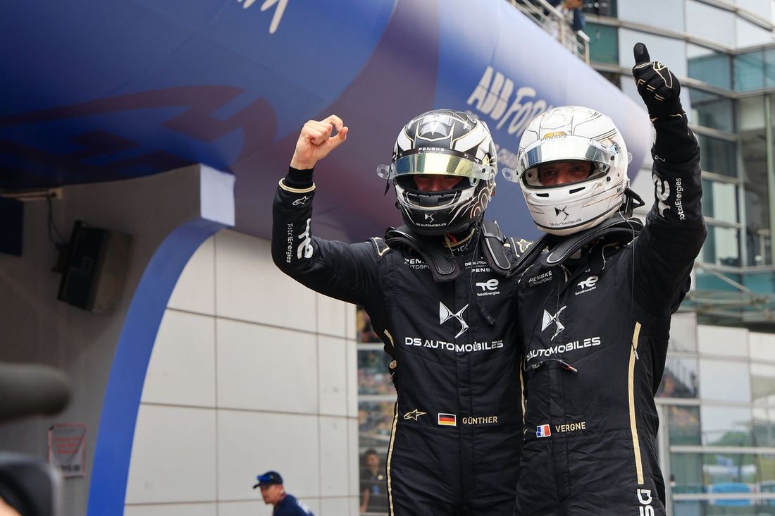 Ganador de la carrera Maximilian Guenther, DS Penske, Jean-Eric Vergne, DS Penske