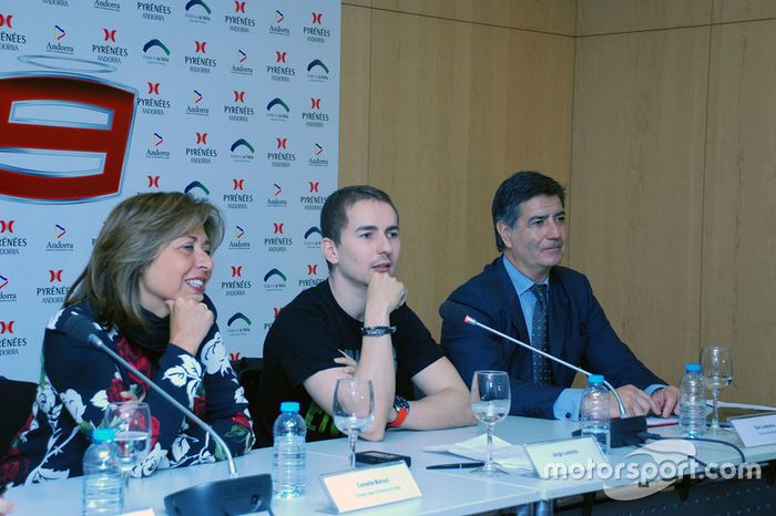 Jorge Lorenzo, Yamaha Factory Racing durante la conferencia de prensa