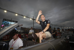 Valtteri Bottas, Mercedes AMG F1, lors de la parade des pilotes